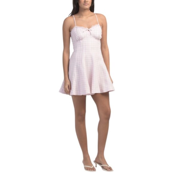 LOVE SHACK FANCY Linen Blend Shai Mini Dress